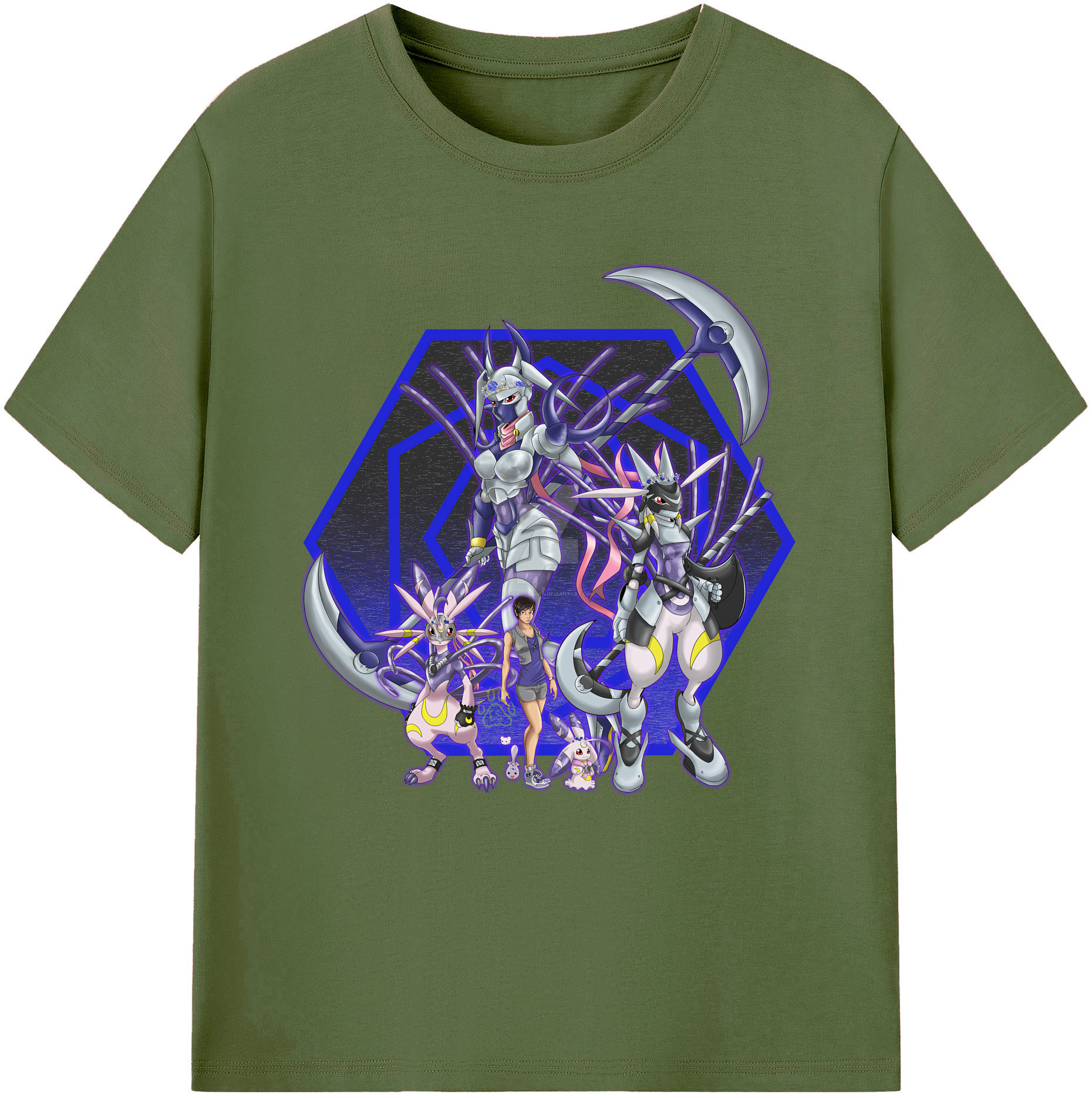 （画像用） Digimon デジタルモンスター/デジモン 綿100％半袖Tシャツ（フロントプリント）